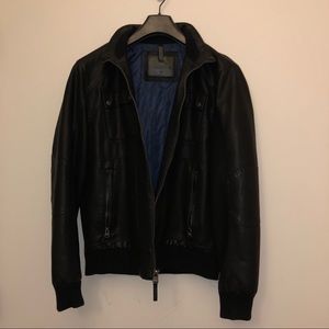 Calvin Klein Men’s Leather Jacket Sz Medium